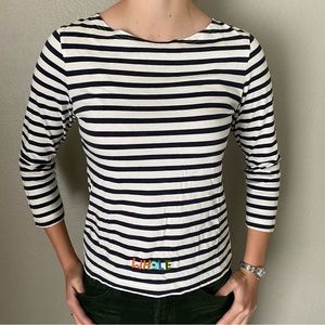 Black and White Shirt w Embroidered ‘Whole’